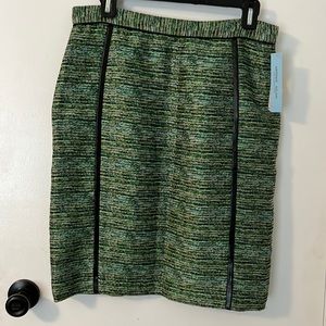 Green/ Black Antonio Melani Size 8 Skirt NWT